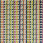 Osborne & Little BOSSA NOVA F7720-03 Chartreuse yellow, navy blue, coral orange and magenta pink accents