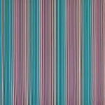 Osborne & Little CARIOCA F7721-02 Vibrant turquoise, burgundy and cream vertical stripes