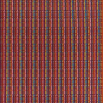 Osborne & Little GAVOTTE F7722-01 Rich terracotta red with blue, yellow and purple accents