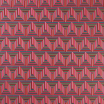 Osborne & Little MAMBO F7723-01 Vibrant coral pink with forest green and teal blue accents
