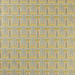 Osborne & Little MAMBO F7723-02 Soft cream with golden yellow and mint green highlights