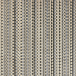 Osborne & Little BOLERO F7725-02 Slate blue, cream and charcoal grey geometric pattern