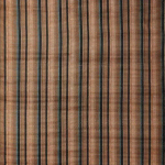 Osborne & Little ZALA F7748-02 Warm copper brown with black and teal vertical stripes