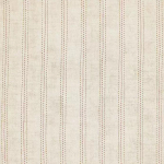 Osborne & Little RHAPSODY STRIPE F7775-01 Soft cream background with subtle beige undertones and brown stitching