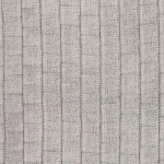 Osborne & Little RHAPSODY STRIPE F7775-02 Light taupe grey base with darker grey vertical stitched detail