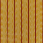 Osborne & Little SAGITTA F7832-01 Warm mustard yellow with rust red vertical stripes