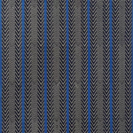 Osborne & Little SAGITTA F7832-03 Charcoal grey and black pattern with royal blue vertical stripes