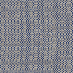 Osborne & Little TRESCO F7864-01 Navy blue and light beige woven texture with geometric pattern