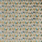 Osborne & Little COLVILLE F7870-02 Cream background with turquoise, navy and olive green highlights
