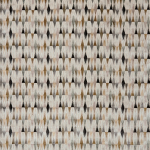 Osborne & Little COLVILLE F7870-05 Cream foundation with chocolate brown, black and grey accents