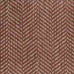Osborne & Little NORLAND F7873-01 Rich terracotta red with oatmeal cream accents