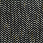 Osborne & Little NORLAND F7873-05 Charcoal black with ivory and subtle olive accents