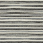 Osborne & Little PORTLAND F7875-04 Charcoal black and light grey stripes with cream background