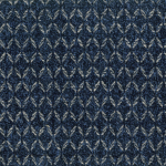 Osborne & Little CLARENDON F7876-01 Deep navy blue with light silver-grey geometric accents