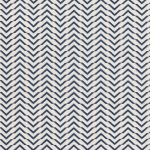 Osborne & Little CANYON F7952-05 Navy blue and cream with crisp contrast