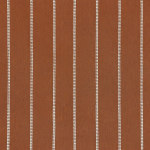 Osborne & Little TAOS STRIPE F7953-02 Rich terracotta brown with cream vertical striped details
