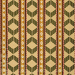 Osborne & Little CORNARO F7990-04 Olive green, rusty orange and gold with beige background