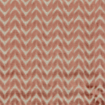 Osborne & Little MOSTO F7991-05 Soft coral pink and natural beige in chevron arrangement