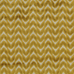 Osborne & Little MOSTO F7991-06 Mustard yellow and natural beige in zigzag design