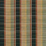 Osborne & Little DARIO F7992-01 Forest green, terracotta red and beige with yellow accents
