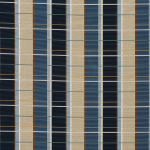 Osborne & Little DARIO F7992-02 Navy blue, beige and powder blue with subtle yellow lines