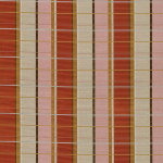 Osborne & Little DARIO F7992-03 Terracotta red, soft pink and cream with golden accents