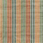 Osborne & Little MOLINA F7993-01 Sage green, burnt orange and cream vertical stripes