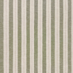 Osborne & Little ASINARA F8015-02 Sage green and cream vertical stripes with natural linen texture