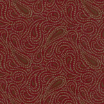 Nina Campbell PALATINA NCF3933-03 Rich crimson red with metallic gold accents