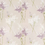Nina Campbell BARRINGTON NCF4053-01 Cream background with soft lilac and white floral elements
