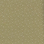 Nina Campbell KIRKHAM NCF4081-05 Muted olive green with cream circular accents throughout