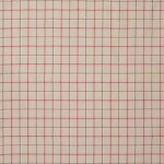 Nina Campbell BRANKLYN NCF4112-03 Cream background with rose pink and taupe grey check lines