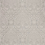 Nina Campbell KHITAN NCF4176-02 Pale dove grey with silver and light taupe tones