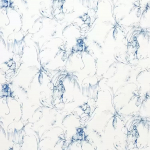 Nina Campbell BARBARY TOILE NCF4193-03 Soft navy blue and white with delicate periwinkle blue accents