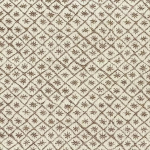 Nina Campbell SOLITAIRE NCF4220-01 Cream background with taupe brown geometric details