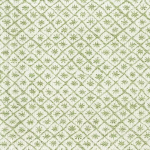 Nina Campbell SOLITAIRE NCF4220-03 Cream background with sage green geometric motifs