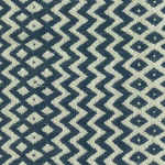 Nina Campbell PACHINKO NCF4222-05 Deep navy blue and cream ivory textured fabric combination