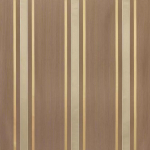 Nina Campbell VASARI NCF4251-02 Chocolate brown with beige and cream vertical stripes