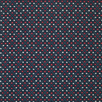 Nina Campbell CLARIBEL NCF4281-05 Cherry red and white dots on navy background