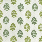 Nina Campbell CAMILLE NCF4292-03 Olive and moss green on cream background