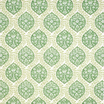 Nina Campbell MARGUERITE NCF4294-02 Fresh meadow green with cream background and olive accents