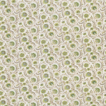 Nina Campbell BAVILLE NCF4331-04 Lime green, olive and beige on cream background
