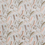 Nina Campbell COLBERT NCF4334-02 Soft peach, light brown and taupe on grey background