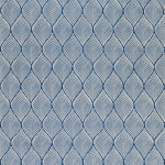 Nina Campbell BONNELLES NCF4335-05 Navy blue and white with deep indigo pattern outlines