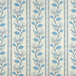 Nina Campbell POMEGRANATE TRAIL NCF4360-01 Powder blue and navy botanical elements on cream background