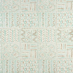 Nina Campbell CLOISTERS NCF4361-02 Mint green and light brown patterns on cream background