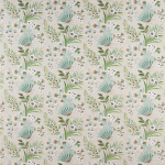 Nina Campbell MICHELHAM NCF4362-01 Soft aqua, pale green and cream with subtle beige accents