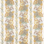 Nina Campbell ASHDOWN STRIPE NCF4363-03 Soft gold, grey and subtle blue on ivory background