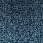 Nina Campbell BRIDESHEAD DAMASK NCF4372-05 Deep navy blue with lighter steel blue accents