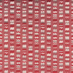 Nina Campbell SEBASTIAN NCF4373-01 Vibrant cranberry red with soft grey and cream accents